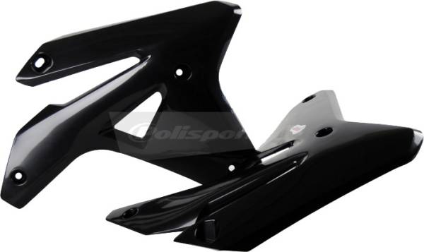 POLISPORT - RADIATOR SHROUDS BLACK - Image 1