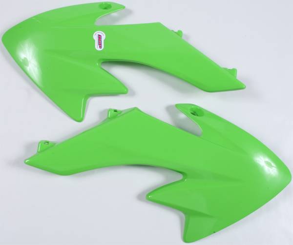 POLISPORT - RADIATOR SHROUDS GREEN - Image 1