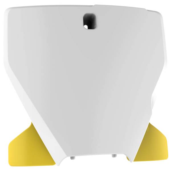 POLISPORT - NUMBER PLATE WHITE/FLO YELLOW - Image 1