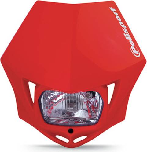 POLISPORT - MMX HEADLIGHT RED - Image 1