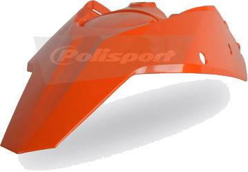 POLISPORT - REAR FENDER ORANGE - Image 1