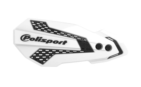 POLISPORT - MX FLOW HANDGUARDS WHITE/BLACK - Image 1