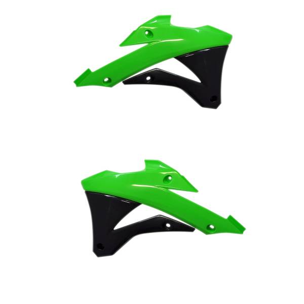 POLISPORT - RADIATOR SCOOPS KX85 GREEN - Image 1