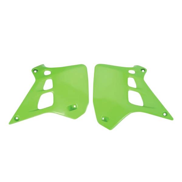 POLISPORT - RADIATOR SCOOPS KX125 GREEN - Image 1