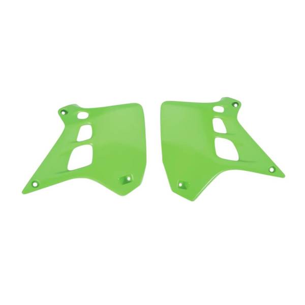 POLISPORT - RADIATOR SCOOPS KX250 GREEN - Image 1