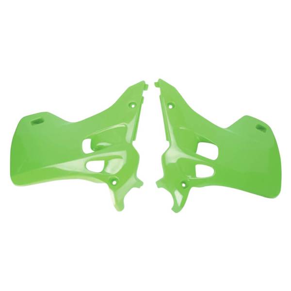 POLISPORT - RADIATOR SCOOPS KX125/250 GREEN - Image 1