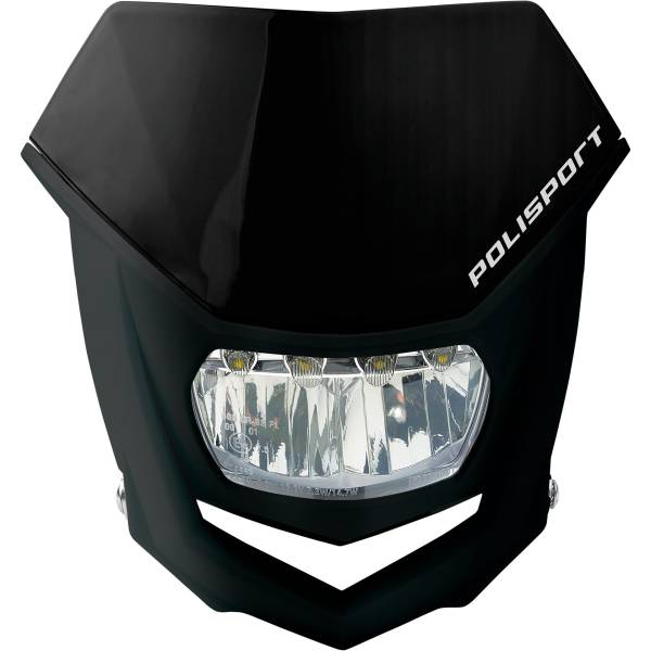 POLISPORT - HALO HEADLIGHT LED BLACK/BLACK - Image 1