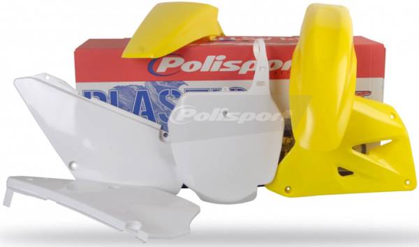 POLISPORT - PLASTIC BODY KIT YELLOW/WHITE - Image 1