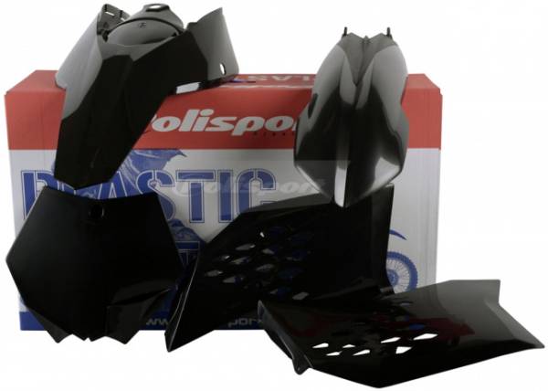 POLISPORT - PLASTIC BODY KIT BLACK - Image 1