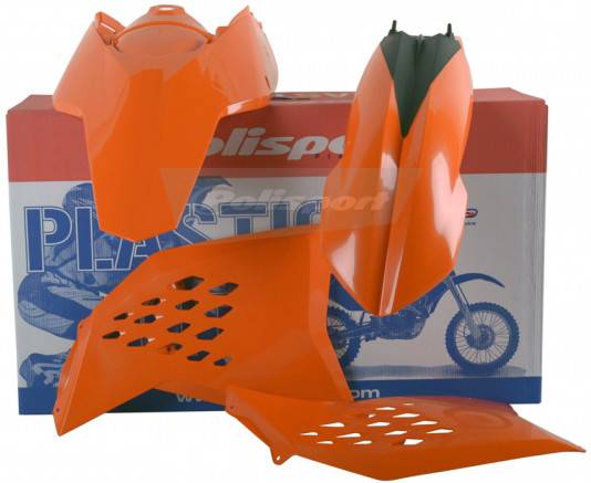 POLISPORT - PLASTIC BODY KIT ORANGE - Image 1