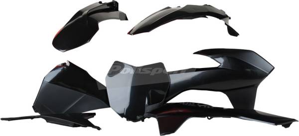 POLISPORT - PLASTIC BODY KIT BLACK - Image 1