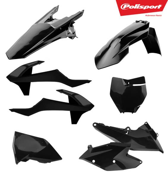 POLISPORT - PLASTIC BODY KIT BLACK - Image 1