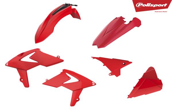 POLISPORT - PLASTIC BODY KIT RED - Image 1