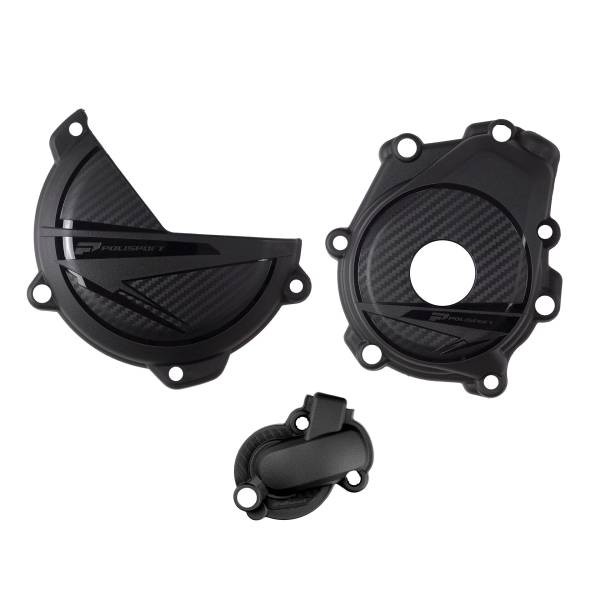 POLISPORT - ENGINE PROTECTION KIT BLACK KTM/HUS - Image 1