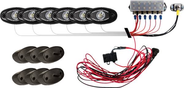 RIGID - A SERIES ROCK LIGHT KIT RED 6PCS - Image 1