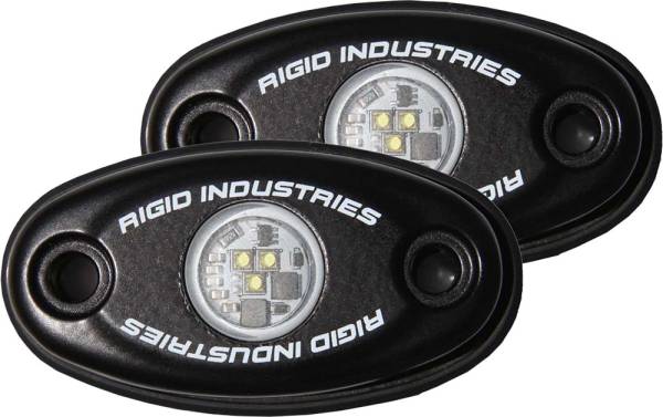 RIGID - A-SERIES LOW POWER BLACK W/WARM WHITE LED (PAIR) - Image 1