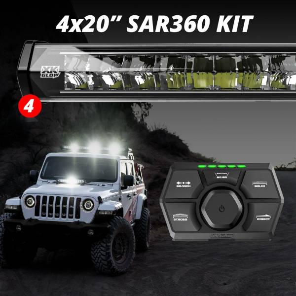 XK GLOW - 20 SAR360 LIGHT BAR EMERGENCY SAR LIGHT KIT - Image 1