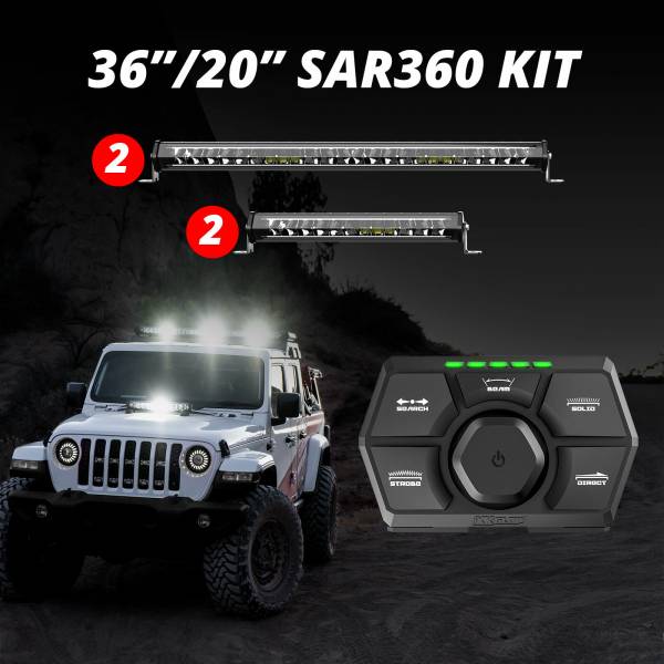 XK GLOW - 36/20  SAR360 LIGHT BAR EMERGENCY SAR LIGHT KIT - Image 1