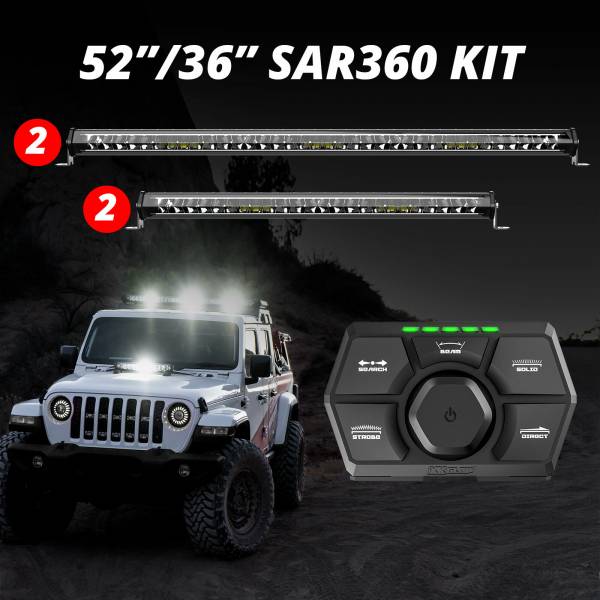 XK GLOW - 52/36  SAR360 LIGHT BAR EMERGENCY SAR LIGHT KIT - Image 1