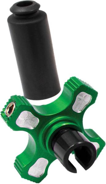 WORKS - ELITE PERCH THUMBWHEEL ASSEMBLY W/HOT START (GREEN) - Image 1