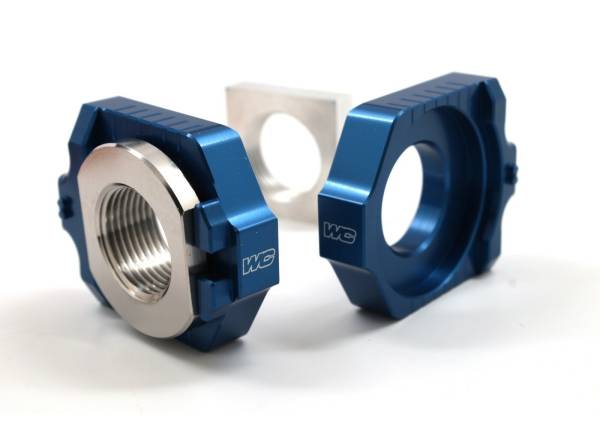 WORKS - AXLE BLOCKS ELITE KTM/HUS BLUE - Image 1