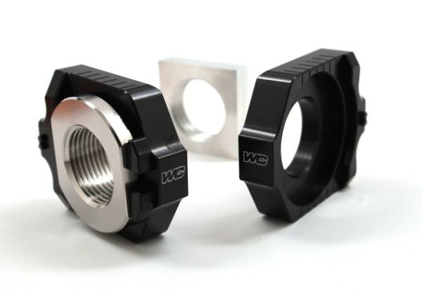 WORKS - AXLE BLOCKS ELITE KTM/HUS BLACK - Image 1