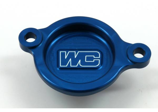 WORKS - OIL FILTER COVER BLUE HON - Image 1