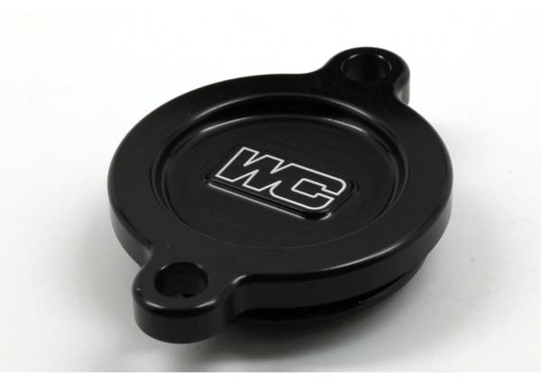 WORKS - OIL FILTER COVER BLACK KAW - Image 1