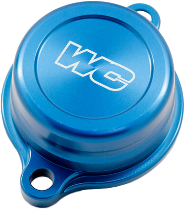 WORKS - OIL FILTER COVER BLUE YAM - Image 1