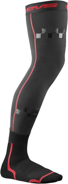 EVS - FUSION SOCKS BLACK/RED YOUTH - Image 1