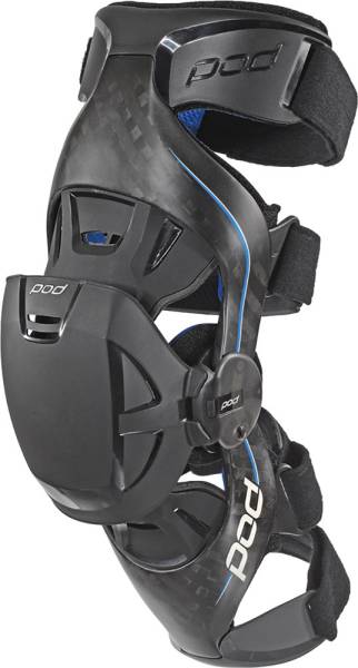 POD - K8 KNEE BRACES CARBON/BLUE L (PAIR) - Image 1