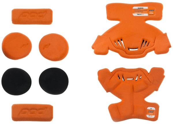 POD - K1 KNEE BRACE PAD SET ORANGE YL (LEFT) - Image 1