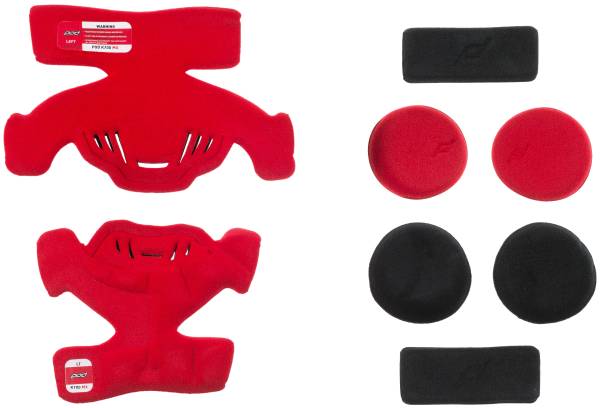 POD - K700 KNEE BRACE PAD SET RED (LEFT) - Image 1