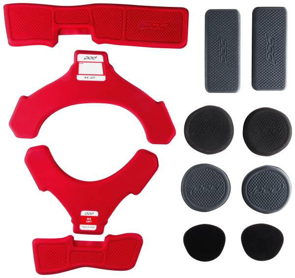 POD - K4 MX PAD SET RED (LEFT) - Image 1