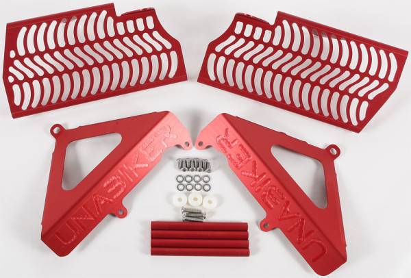 UNABIKER - RADIATOR GUARD (RED) - Image 1