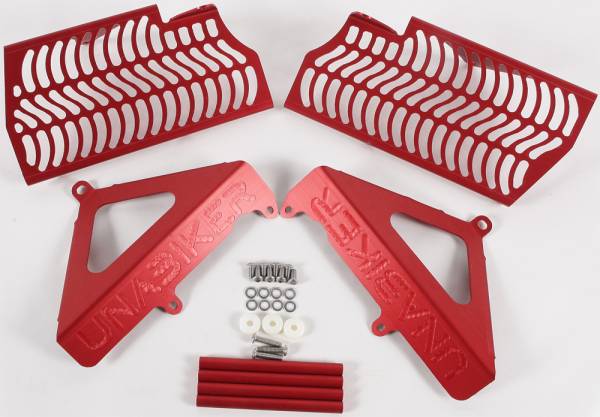 UNABIKER - RADIATOR GUARD (RED) - Image 1