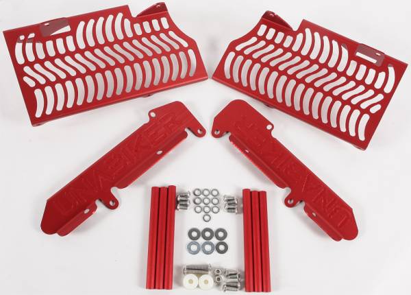 UNABIKER - RADIATOR GUARD (RED) - Image 1