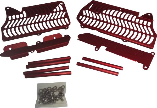 UNABIKER - RADIATOR GUARD RED - Image 1