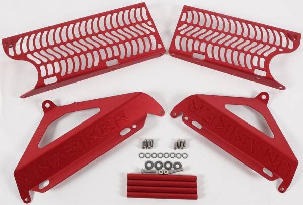 UNABIKER - RADIATOR GUARD (RED) - Image 1