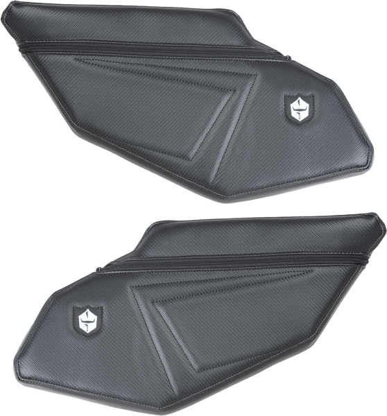 PRO ARMOR - STOCK REAR DOOR KNEE PADS WITH STORAGE BLACK STITCHING P - Image 1