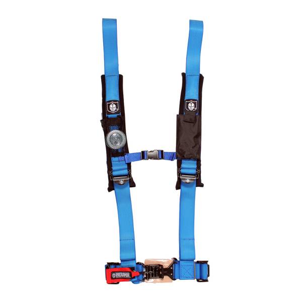 PRO ARMOR - 4 PT HARNESS WITH SEWN IN PADS BLUE 2 IN. - Image 1