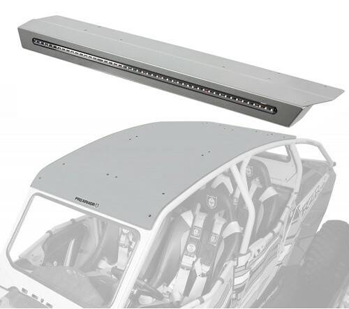 PRO ARMOR - ASYLUM REAR WING W/ LIGHTBAR SPARKLE SILVER METALLIC - Image 1