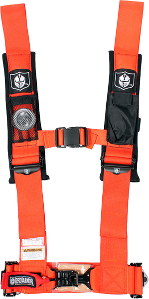 PRO ARMOR - 5PT HARNESS 3" PADS ORANGE ORANGE - Image 1