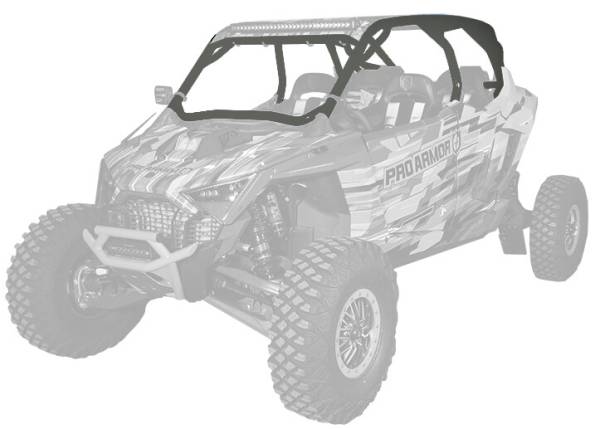 PRO ARMOR - PRO R MP CAGE W/NO INTRUSION AVALANCHE GREY - Image 1