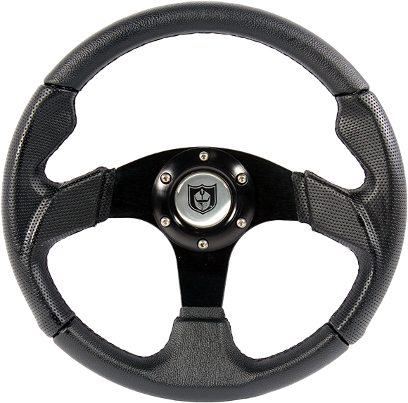 PRO ARMOR - FORCE STEERING WHEEL BLACK STITCH - Image 1