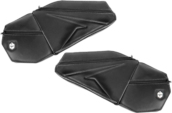 PRO ARMOR - FRONT DOOR KNEE PADS WITH STORAGE WHITE STITCHING P - Image 1