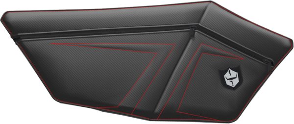 PRO ARMOR - RZR PRO XP DOOR BAGS W/ KNEE PADS RED POL - Image 1