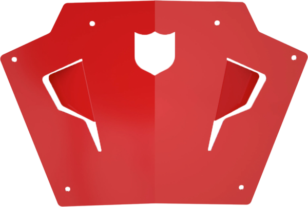 PRO ARMOR - FRONT SPORT BUMPER SKID PLATE RED POL - Image 1