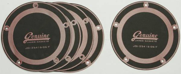 JAMES GASKETS - CLUTCH DERBY COVER GASKETS FOAMET W/BEAD 5/PK 25416-06-F - Image 1