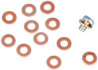 JAMES GASKETS - GASKET WASHER FORK DRAIN SCREW COPPER 10/PK 45403-75 - Image 1